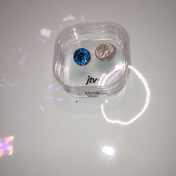 Loose Blue gem Stone 15mm, 11.75ct Jewelry Tv - Picture 4 of 7